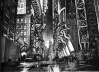 Esboço para a cidade de Gotham City do filme Batman, de Tim Burton, EUA, 1989