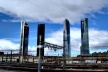 Cuatro Torres Business Area, vistas do trem em movimento, a caminho de Segovia<br />Foto Ana Paula Medeiros 