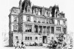 Hotel de M. de Yturbe, Avenue du Bois Boulogne, 1892, do arquiteto M. F. Gaillard, publicado em <i>La Semaine des Constructeurs</i>, 1892<br />Desenho de M. Toussaint  [<i>Renaissance italienne et architecture au XIXe siècle</i>, figura 141]