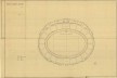 Estádio Vivaldo de Lima, planta geral 01. Arquiteto Severiano Porto, 1965<br />Escaneamento de Cláudio Muniz  [Acervo do Núcleo de Pesquisa e Documentação – FAU/UFRJ – Brasil]
