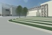 Vista externa. Centro de Arte Digital. TFG Tássia De Los Reyes Clemente.<br />divulgação 