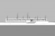 Aulário 3 (unidade de Alicante), vista externa, San Vicente del Raspeig, Alicante, Espanha, 2000. Arquiteto Javier Garcia-Solera<br />Modelo tridimensional e imagem Edson Mahfuz 
