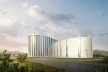 Igreja Protestante de Luoyuan, elevação sul matutina.<br />Dirk U. Moench 