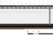 Corte longitudinal da Casa Bunshaft. Desenho do autor 