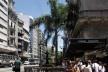 Montevidéu, fonte dos cadeados em avenida movimentada do centro da capital uruguaia<br />Foto Atalie Rodrigues Alves 