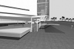 Perspectiva do fosso<br />Imagem dos autores do projeto 