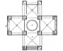 Planta baixa da casa de banhos do centro para a comunidade Judaica em Trenton [DEVILLERS, Charles et alli. Op. cit., p. 145]