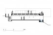 Bar/pool/gallery, longitudinal section. BCMF arquitetos + MACh arquitetos