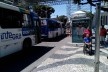 Pontos de ônibus na praça Campo Grande, quase completamente desmontados uma semana antes do carnaval<br />Foto Volha Yermalayeva Franco 