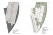 À esquerda planta do subsolo; à direita, planta do pavimento térreo<br />Desenhos dos autores 