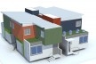 Perspectiva. Concurso Habitação para Todos. CDHU. Sobrados – Menção Honrosa<br />Autores do projeto  [equipe premiada]