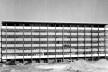 Edifício sede da Secretaria Municipal de Obras e Viação — Smov, Moacyr Moojen Marques, João José Vallandro e Léo Ferreira da Silva, 1966–1970, fachada leste<br />Foto Moacyr Moojen Marques  [Acervo FAM Propar]