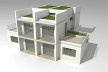 Maquete eletrônica de casas geminadas. Concurso Habitação para Todos.CDHU.Sobrados - 2º Lugar.<br />Autores do projeto  [equipe premiada]