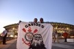 Torcida na frente do estádio de Yokohama<br />Foto Roberto Abramovich 