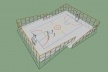 Modelo 3D - Quadra<br />Imagem dos autores do projeto 