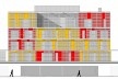 Conjunto Habitacional Fira de Barcelona – L’Hospitalet de Llobregat, fachada sul de um dos edifícios, Barcelona 2009. ONL Arquitectura<br />Imagem divulgação 