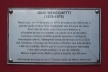Placa que conta peripécias do bandido Meneguetti<br />Foto Rogerio Batagliesi 
