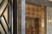 View of the door which gives access to the intimate room of Villa<br />Foto Georges de Kinder  [Ma² - Metzger and Partners Architecture]