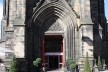 Igreja transformada em centro de informações do festival Fringe, em Edimburgo, Escócia<br />Foto Victor Sena 
