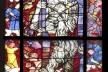 Vitral com demônio, interior da Catedral de Notre-Dame de Strassbourg<br />Foto Victor Hugo Mori 