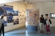 Sala sobre Brasília e a obra de Oscar Niemeyer dentro do pavilhão brasileiro<br />Foto Flavio Coddou 
