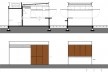 Requalificação urbana e ambiental da orla de Ilha Comprida, Quiosque, corte transversal e elevação, 2019. Arquitetos Marcos Boldarini e Lucas Nobre<br />Imagem divulgação 