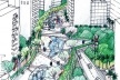 Eco-elevado: um novo espaço de relacionamento humano na àrea central paulistana<br />Imagem do autor do projeto 