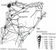 Os centros de população em meados do século passado