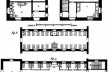 Figure 6 – Plans d’infirmeries, selon, Tenon [Tenon, J. Mémoires sur les hôpitaux de Paris, Paris, Assistance Publique-Hôpitaux de Paris]