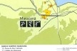 Parque Olímpico Maracanã, detalhe, mapa geral das instalações olímpicas na candidatura Rio 2004<br />Imagem divulgação  [Rio 2004, Rio de Janeiro candidate to host the XXVIII Olympic Games in 2004, v.2, 1996]