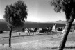 La ubicación paisajística del Centro Cívico de Bariloche que concibe Estrada, 1940