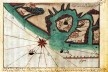 Vila de Conceição, atual Itanhaém, até a barra de Bertioga, mapa de Bertholomeu Payz de Abreu, 1719<br />Imagem divulgação  [Demonstração da costa desde Buenos Ayres athé a Vila de Santos / Acervo da Biblioteca Naci]