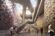 Clichy – Montfermeil Metro Station, internal perspective, Paris, first prize, Miralles Tagliabue EMBT<br />divulgación / divulgation 