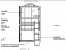 Teatro Oficina, corte 2 do projeto de Lina e Elito [Escritório Arquiteto Edson Elito]