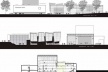 Elevação norte, elevação sul e corte do teatro<br />Imagem dos autores do projeto 