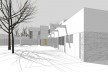 Casa Sarabhai, vista externa do edifício, Shadibag, Ahmedabad, India, 1952-55. Arquiteto Le Corbusier<br />Modelo tridimensional Matheus Bragagnolo / Imagem Edson Mahfuz 