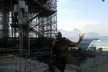 Estrutura temporária montada para evento em Copacabana<br />Foto Phrygia Arruda 