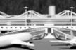 Maquete. Vista a partir da pista<br />Imagem do autor do projeto 