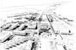 Fig. 17 - Croquis do Plano Regulador para Universidade de Concepción de Emilio Duhart 1958.Fundo Arquivo de Originais. Centro de Informação eDocumentação Sergio Larraín García-Moreno [Pontificia Universidad Católica de Chile]