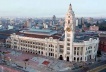 Vista aérea da Sala São Paulo, antiga Estação Júlio Prestes da Sorocabana. Projeto de recuperação e adaptação de uso de Nelson Dupré [Arquivo Dupré]