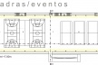 Quadras esportivas e Eventos. Legenda: 1. Área de Acesso; 2. Rampa; 3. Circulação vertical; 4. Acesso exclusivo Alojamento; 5. Quadras Poliesportivas; 6. Quadras de Tênis; 7. Arquibancada retrátil; 8. Vestiários; 9. Salas de Esporte<br />Imagem dos autores do projeto 