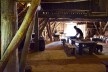 Parte interna da edificação que representa os anos Vikings<br />Foto Ana Carolina Brugnera / Lucas Bernalli Fernandes Rocha 