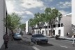 Perspectiva Rua de Acesso do Conjunto<br />Imagem Vigliecca & Associados 