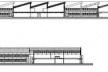 Bloco acadêmico. Cortes longitudinal e transversal<br />Imagem dos autores do projeto 