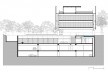 Nova sede da Confederação Nacional de Municípios – CNM, corte BB, Brasília DF, 2016. Arquitetos Luís Eduardo Loiola e Maria Cristina Motta / Mira Arquitetos<br />Desenho divulgação 