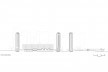 Corte longitudinal, conjunto habitacional do Jardim Edite<br />Desenho MMBB & H+F 