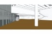 Perspectiva do interior da agência a partir do modelo tridimensional do Banespa<br />Elaboração dos autores 