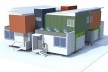 Perspectiva.Concurso Habitação para Todos. CDHU. Sobrados – Menção Honrosa<br />Autores do projeto  [equipe premiada]