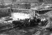 Estádio e complexo poliesportivo do Pacaembu, construção, São Paulo, anos 1940<br />Foto divulgação  [Acervo FAU USP / livro <i>Museu do Futebol</i>]