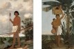 À esquerda, Homem Tupi, 1643, 272 x 163 cm; à direita, Mulher Tupi, 1641, 274 x 163 cm<br />Imagem divulgação 